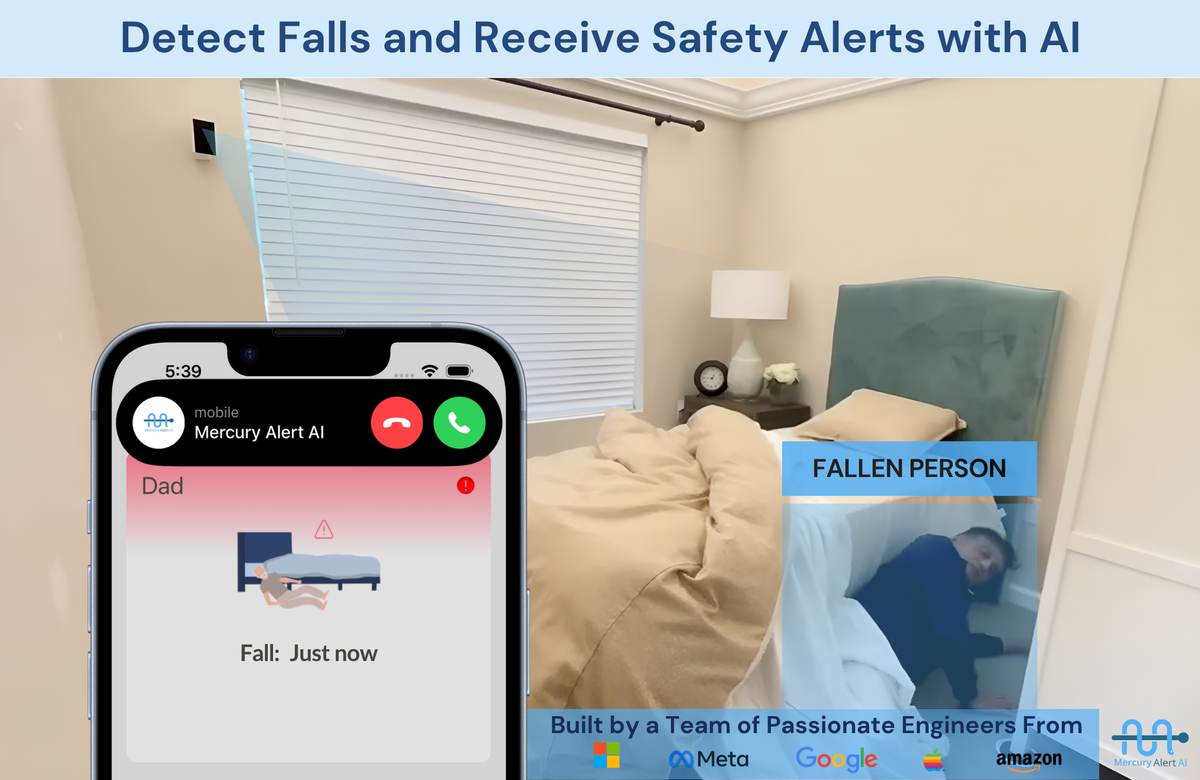 Mercury Alert AI Senior Fall Monitor